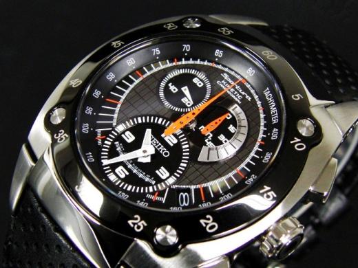 名機7L22】セイコーKINETICスポーチュラクロノグラフ二次電池交換済 