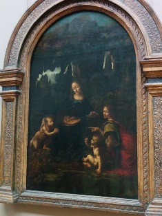 レオナルド・ダ・ヴィンチの岩窟の聖母　ルーブル美術館