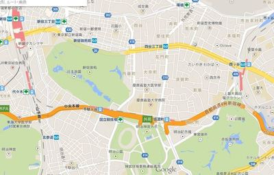 四谷の地図　Map of Yotsuya