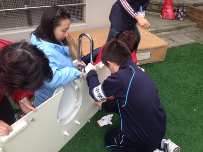 昨年度　避難所訓練　四谷小学校地域　9月13日(2014)　Refuge training Yotsuya e