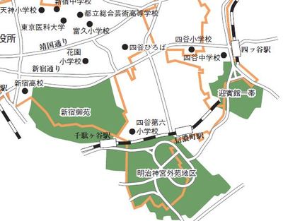 避難所の地図　Map of the refuge
