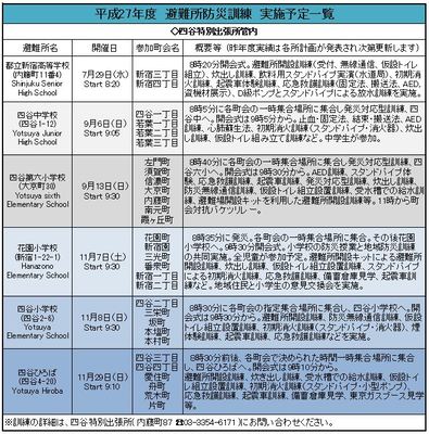 あなたの避難所はどこですか?　 まとめて体験!! 避難所防災訓練に参加しましょう。　Where 