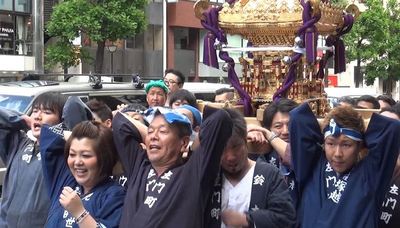 四谷須賀神社例大祭　連合渡御③　新宿通り界隈　平成29年6月4日