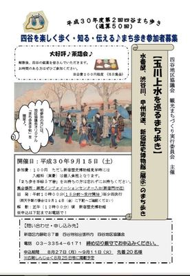 まち歩き　玉川上水を巡る