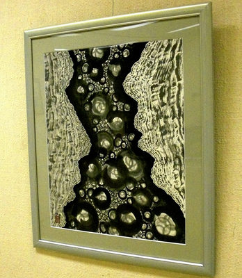 バブルのかたち（日中交流水墨画展（川崎町制施行７０周年記念特別賞）　