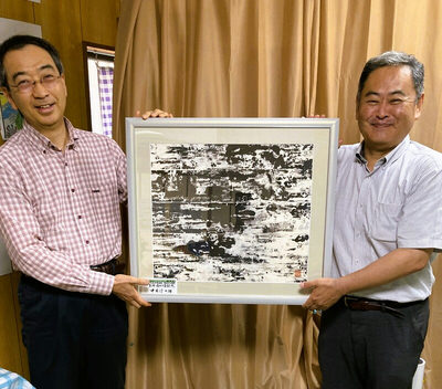 消されざる記憶（日中交流水墨画展　福岡県知事賞）