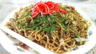 焼きそば肉入り特大画像