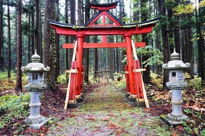 山王坊日吉神社　参道鳥居