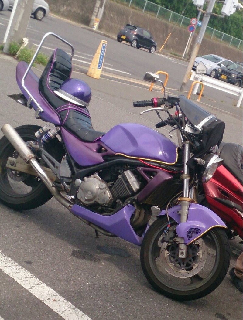 バリオス3段シート紫×黒ダイヤモンド柄 アルバム - Custom Seat シート屋さん 車・バイク シート内装張替え 三