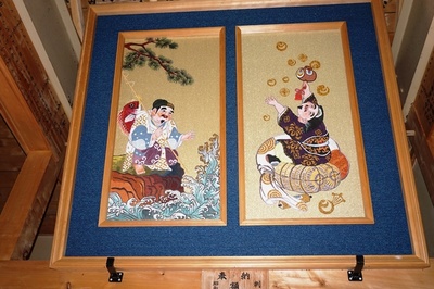 恵比寿、大黒図　貝倉神社