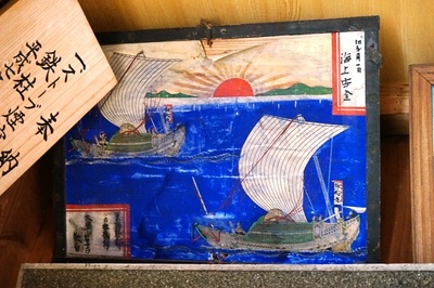 北前船図　六枚橋熊野宮