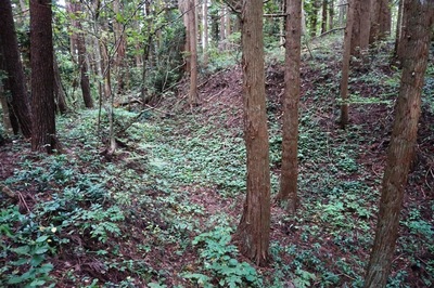 一の陣地 下、広壕道【枡形虎口】
