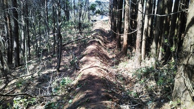 長土塁　保安路として利用