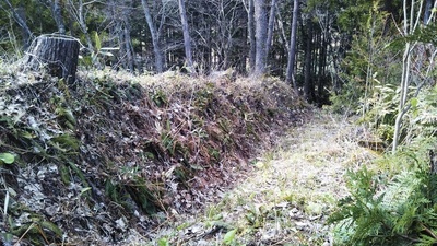 長土塁終端　川岸