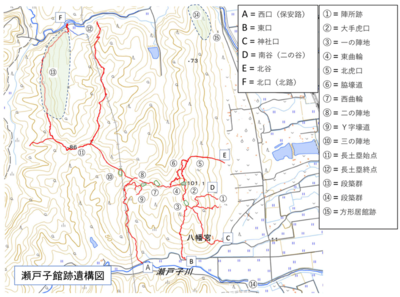 瀬戸子館跡遺構図-2021