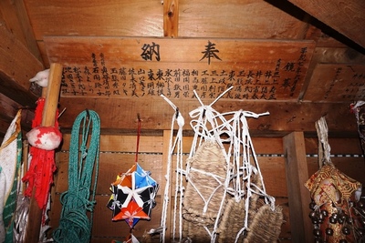 左堰十和田神社　鏡、幕奉納者