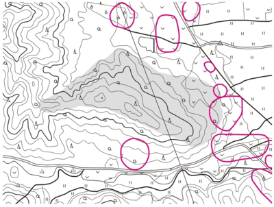 31-第11 図　仮称 内真部山城踏査範囲（S ＝ 1/20,000）