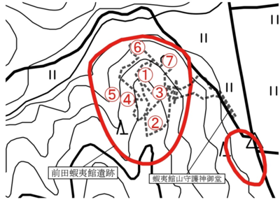 33-第12 図　前田蝦夷館遺跡踏査範囲③（1/5,000）