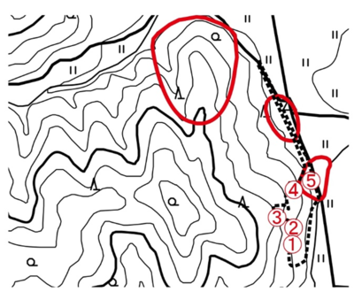 34-第7図　前田蝦夷館遺跡調査範囲（S ＝ 1/10,000）
