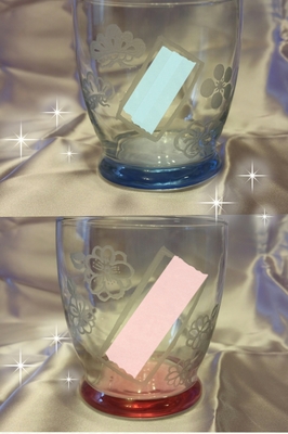 グラスに名前彫りオーダー品
