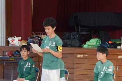 お別れ会（キャプテン挨拶）