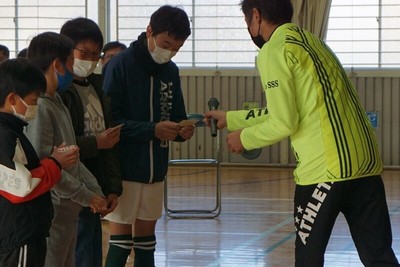 お別れ会（マラソン大会トップ賞）