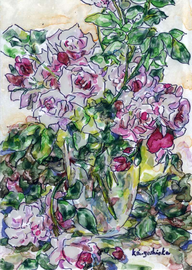 吉岡恵子 作品 -Portfolio - 洋画家 吉岡健二・ガラス絵作家 吉岡恵子