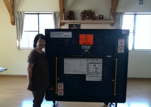 日本リーグ郡山、卓球台が届きました