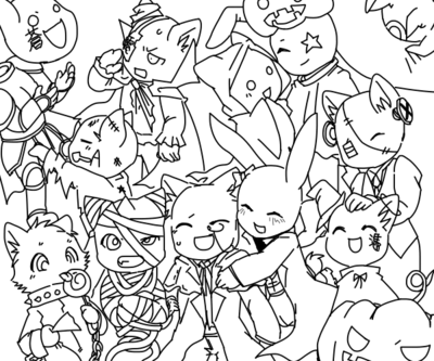 ハロウィン集合絵