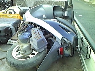 北本市廃バイク回収