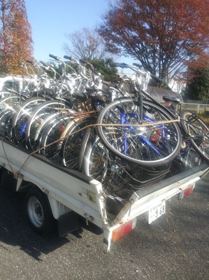 久喜市の自転車無料回収