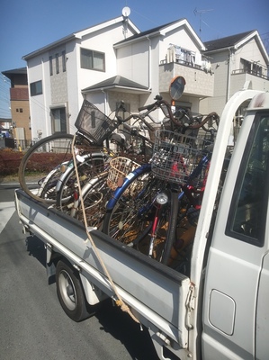 川越市の自転車無料回収