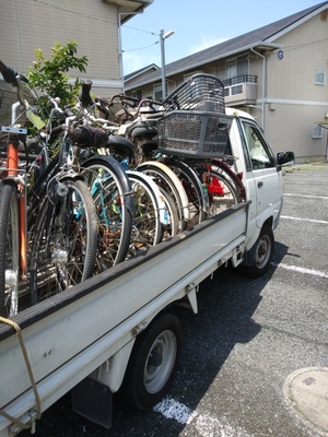 川越市的場 の自転車回収