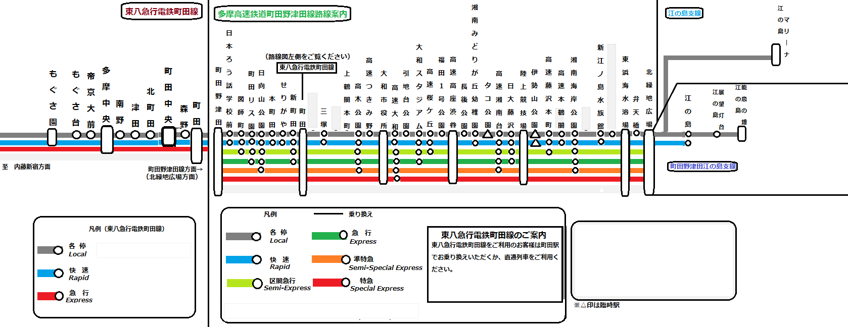 路線図(暫定) - 多摩高速鉄道(架空鉄道)