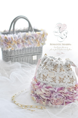 Hydrily紫陽花カゴバッグレッスン