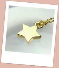 K10YG LOAMA Placa Estrella Necklace