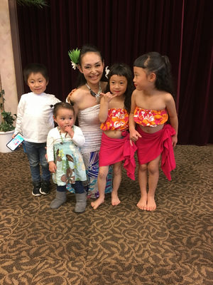 私の子供と一緒にパチリ♡