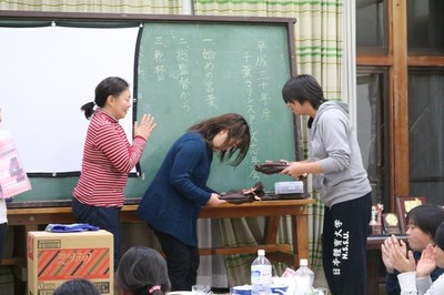 忘年会 宴会３年生へ