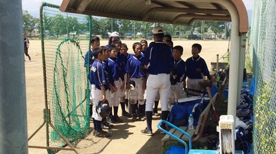 2016/07/24_一年生練習試合にて