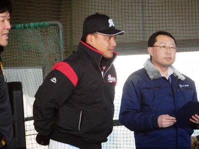 2019/01/27井口資仁(千葉ロッテマリーンズ)監督・野球教室