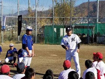 2019/11/24千葉ロッテ井口監督「野球教室」