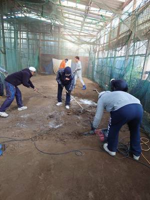 2020/12/06_室内練習場：冬仕様へ！