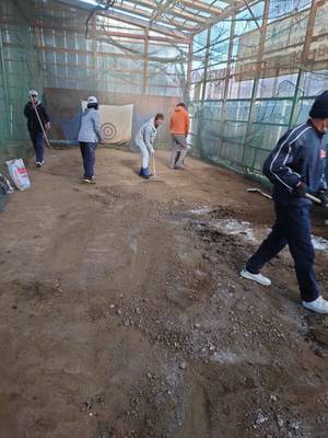 2020/12/06_室内練習場：冬仕様へ！