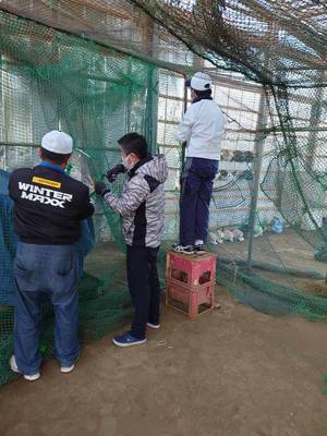 2020/12/06_室内練習場：冬仕様へ！