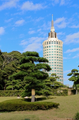 見浜園　庭園の風景