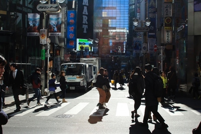 師走の渋谷駅界隈