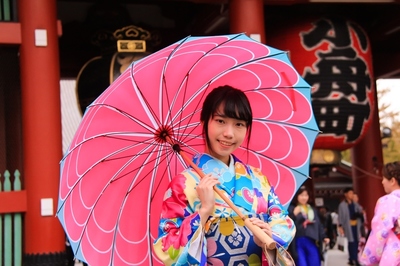 浅草着物ポトレ　