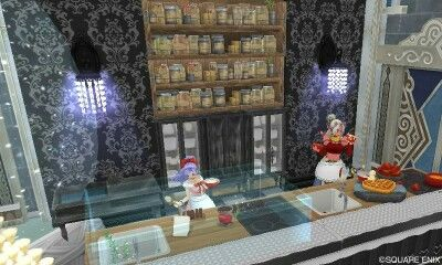 ダマスク柄の壁が大活躍