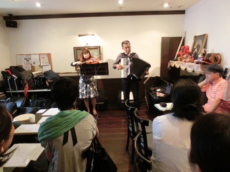 リヴァーサンズ in アコーディオン喫茶かるふーる