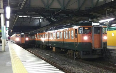 115系の並び  at高崎駅